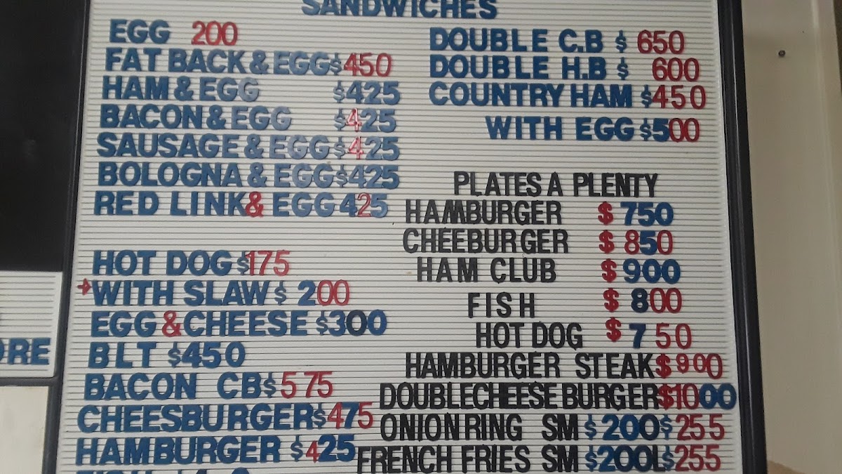 Menu Aunt B's Cafe-2